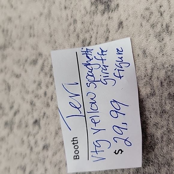 Vintage Yellow spaghetti giraffe figurine - Picture 7 of 7